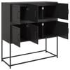 vidaXL Sideboard Black 100.5x39x107 cm Steel