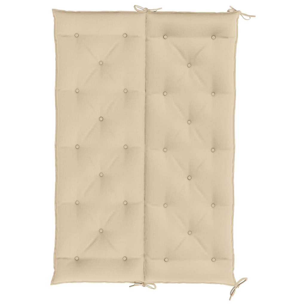 vidaXL Garden Bench Cushion Beige 150x(50+50)x7cm Oxford Fabric