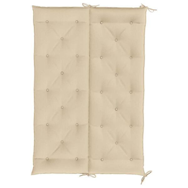 vidaXL Garden Bench Cushion Beige 150x(50+50)x7cm Oxford Fabric