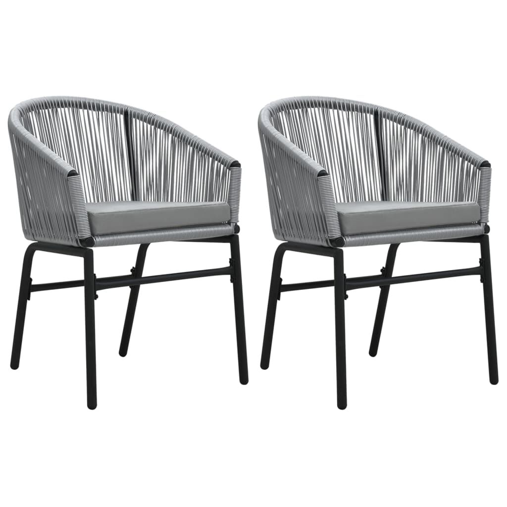 vidaXL 3 Piece Garden Dining Set Anthracite