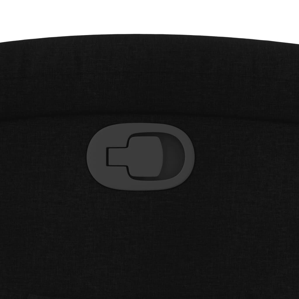 vidaXL Recliner Chair Black Fabric