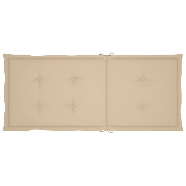 vidaXL Garden Reclining Chairs 3 pcs with Cushions Solid Acacia Wood