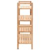 vidaXL Shoe Rack Solid Walnut Wood 69x26x81 cm