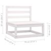 vidaXL 5 Piece Garden Lounge Set with Cushions Solid Pinewood