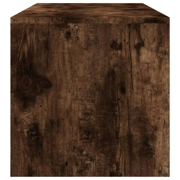 vidaXL Coffee Table Smoked Oak 100x40x40 cm Engineered Wood