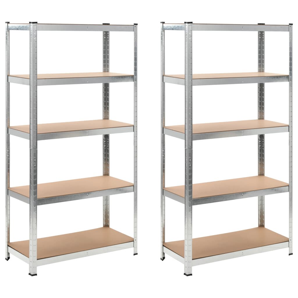 vidaXL Heavy-duty Storage Rack 2 pcs