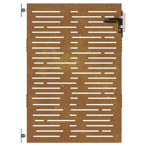 vidaXL Garden Gate 85x125 cm Corten Steel Square Design