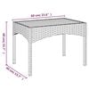 vidaXL 5 Piece Garden Dining Set with Cushions Black Poly Rattan