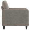 vidaXL Sofa Chair Light Grey 60 cm Velvet