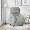 vidaXL Stand up Massage Recliner Chair Light Grey Velvet