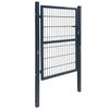 vidaXL 2D Fence Gate (Single) Anthracite Grey 100x120 cm