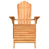 vidaXL Garden Adirondack Chair with Footrest Solid Wood Teak