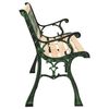 vidaXL Garden Bench 122 cm Cast Iron and Solid Firwood