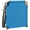 vidaXL Sun Lounger with Canopy Steel Blue
