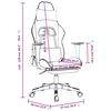 vidaXL Gaming Chair with Footrest Black and Camouflage Faux Leather