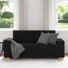 vidaXL Loveseat Sofa Black 140 cm Fabric