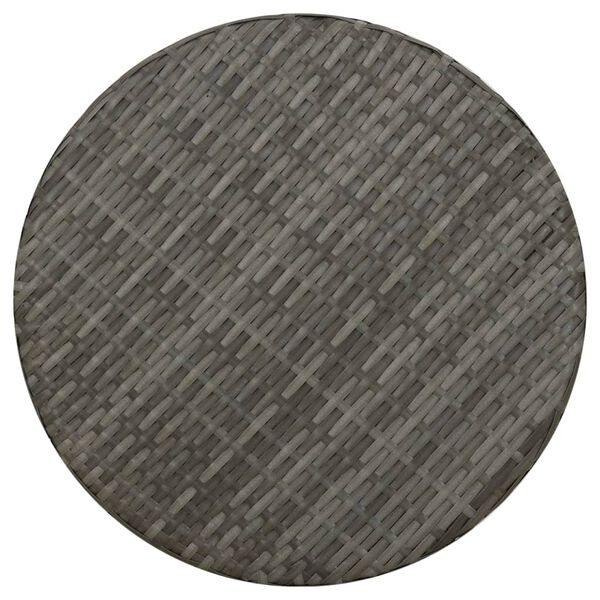 vidaXL Tea Table Grey 45 cm Poly Rattan