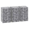 vidaXL Gabion Raised Beds 3 pcs 30x30x50 cm Iron