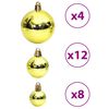 vidaXL Christmas Baubles 100 pcs Light Green 3 / 4 / 6 cm