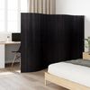 vidaXL Room Divider Black Width 400 cm Height 165 cm Bamboo