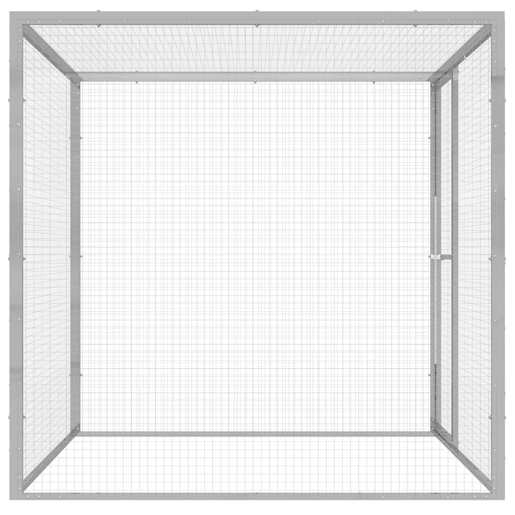 vidaXL Cat Cage 1.5x1.5x1.5 m Galvanised Steel