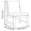 vidaXL 11 Piece Garden Dining Set with Cushions Solid Wood Acacia