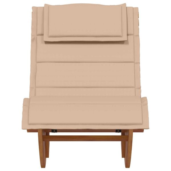 vidaXL Sun Lounger 2 pcs Brown 60 x 154 x 74cm Solid Acacia wood