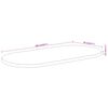 vidaXL Table Top 100x50x3.8 cm Oval Solid Wood Acacia