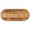 vidaXL Table Top 80x40x3.8 cm Oval Solid Wood Rough Mango