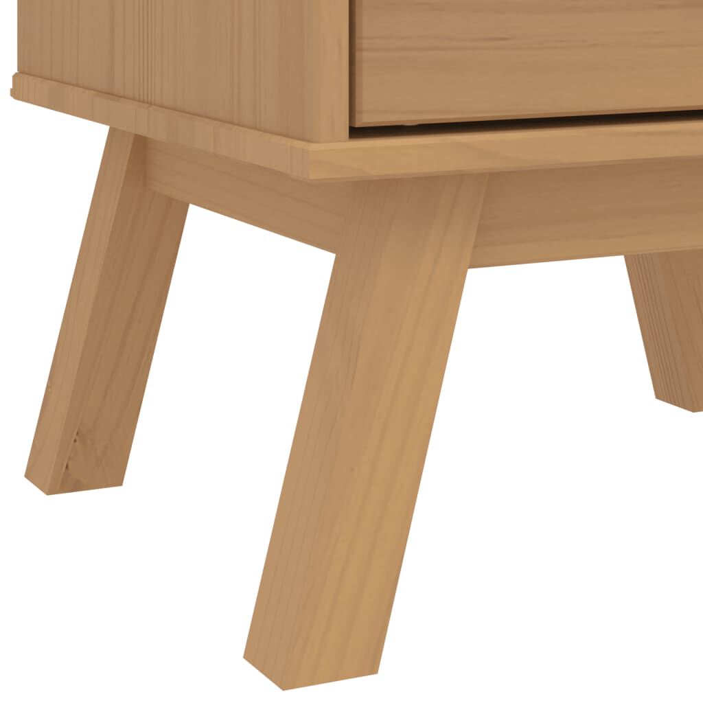 vidaXL Bedside Cabinet OLDEN Brown Solid Wood Pine