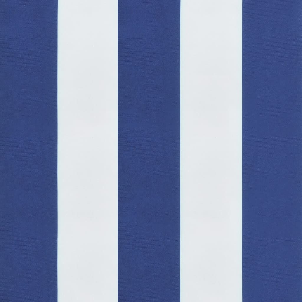 vidaXL Garden Bench Cushions 2 pcs Blue&White Stripe 150x50x7 cm Fabric