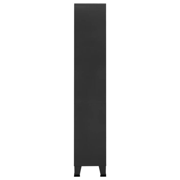 vidaXL Industrial Bookshelf Anthracite 80x32x180 cm Steel