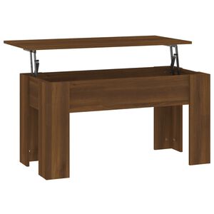 vidaXL Coffee Table Brown Oak 101x49x52 cm Engineered Wood