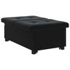 vidaXL Sofa Bed Black 67 x 194 x 38 cm Velvet