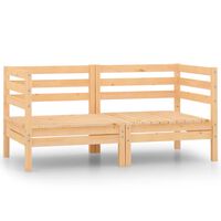 vidaXL Garden 2-Seater Sofa Solid Pinewood
