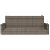 vidaXL Swing Bench Grey 119x56x48 cm Poly Rattan