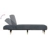 vidaXL Chaise Longue Dark Grey Velvet
