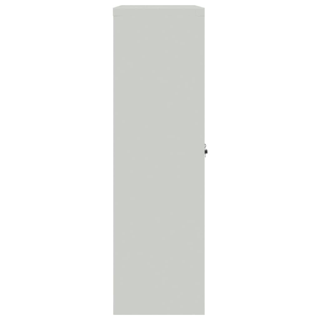 vidaXL Office Cabinet 90x40x140cm Steel Grey