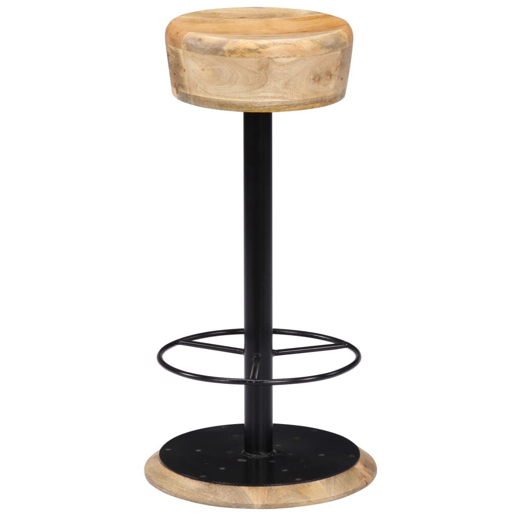 vidaXL Bar Chairs 2 pcs Solid Mango Wood