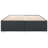 vidaXL Bed Frame without Mattress Black King Faux Leather