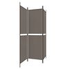 vidaXL 3-Panel Room Divider Anthracite 150x180 cm Fabric