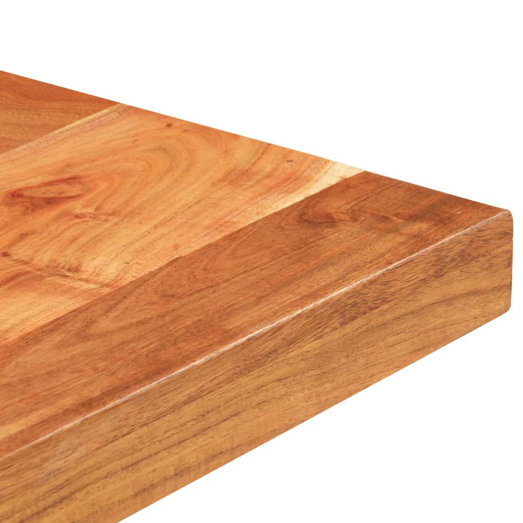 vidaXL Bistro Table with Live Edges 50x50x75 cm Solid Acacia Wood