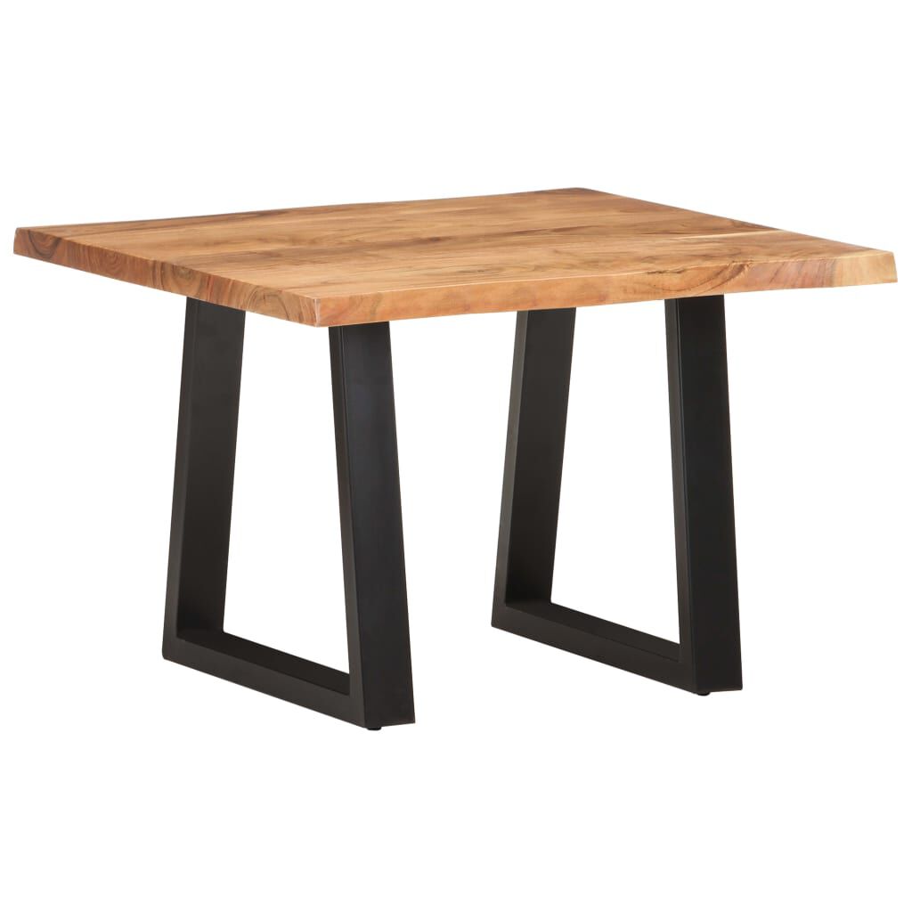 vidaXL Coffee Table with Live Edges 60x60x40 cm Solid Acacia Wood