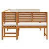 vidaXL Garden Bench Set 5 pcs Brown Solid acacia wood