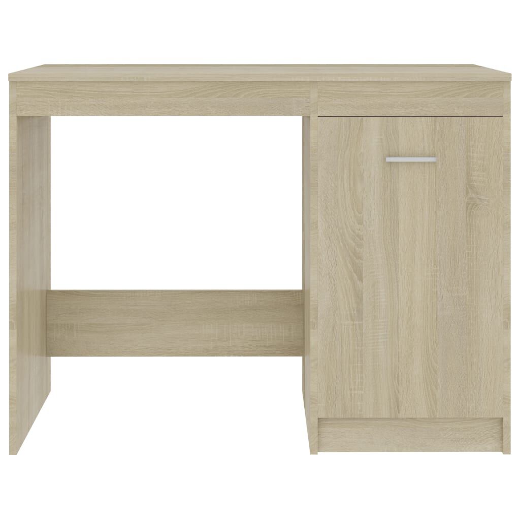 vidaXL Desk Sonoma Oak 100x50x76 cm Engineered Wood