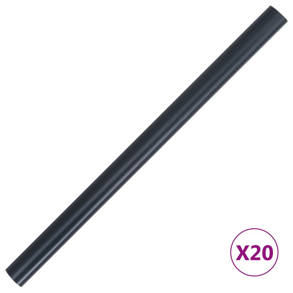vidaXL Garden Privacy Screen PVC 35x0.19 m Matte Dark Grey