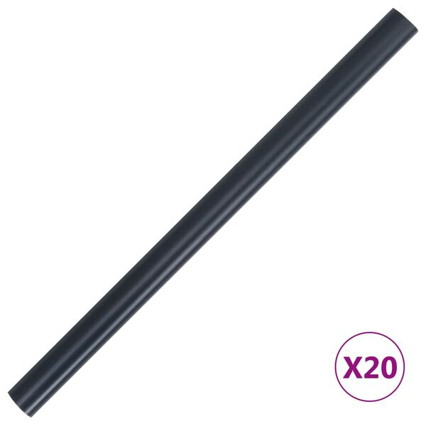 vidaXL Garden Privacy Screen PVC 35x0.19 m Matte Dark Grey