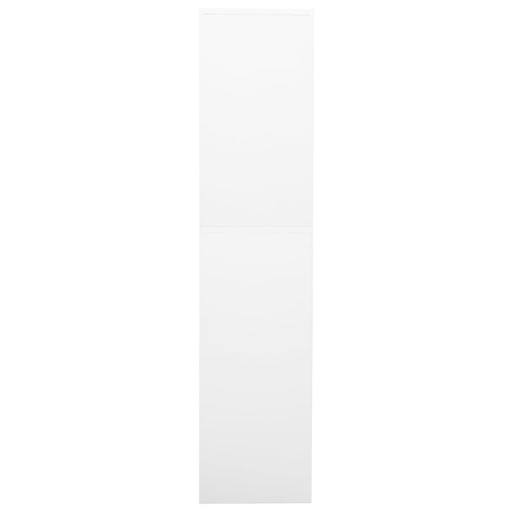vidaXL Office Cabinet White 90x40x180 cm Steel