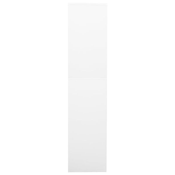 vidaXL Office Cabinet White 90x40x180 cm Steel