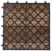 vidaXL Decking Tiles 20 pcs Grey Wash 30x30 cm Solid Acacia Wood